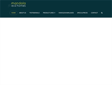 Tablet Screenshot of mandalaecohomes.com